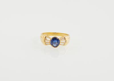 Diamant Saphir Ring - Gioielli