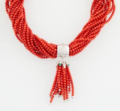 Brillant Korallencollier - Mother's Day Auction Jewellery