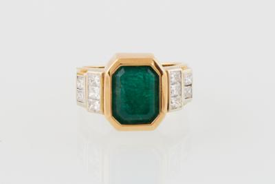 Smaragd Diamantring - Klenoty