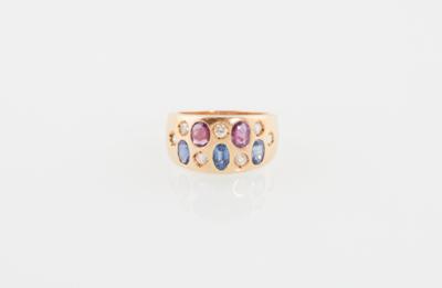 Brillant Saphir Rubin Ring - Jewellery