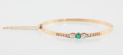 Diamant Smaragd Armreif - Jewellery