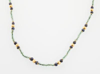 Smaragd Saphir Halskette - Schmuck