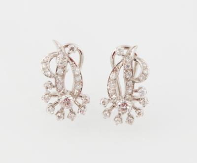 Diamantohrclips zus. ca. 2 ct - Jewellery