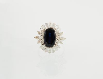 Diamant Saphir Ring - Gioielli