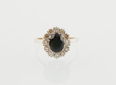 Brillant Saphir Ring - Schmuck