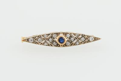 Brillant Saphir Brosche - Jewellery