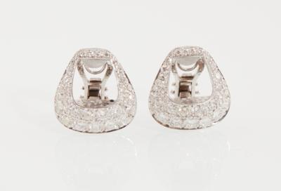 Diamant Ohrclips zus. ca. 4 ct - Klenoty