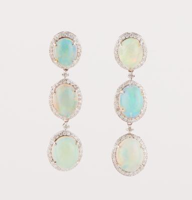 Brillant Opal Ohrsteckgehänge - Jewellery