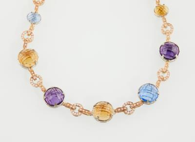 Diamant Quarz Collier - Jewellery