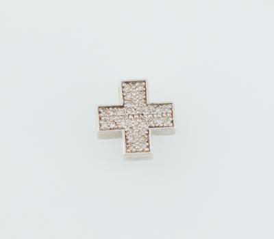 Diamant Kreuzanhänger zus. ca. 0,20 ct - Gioielli