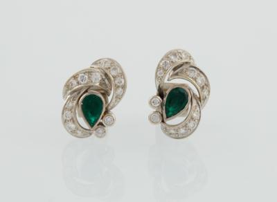 Smaragd Ohrstecker zus. ca. 1 ct - Jewellery