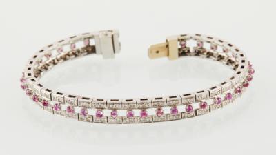Diamant Rubin Armband - Klenoty