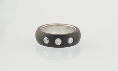 Brillant Carbon Ring zus. ca. 0,60 ct - Jewellery