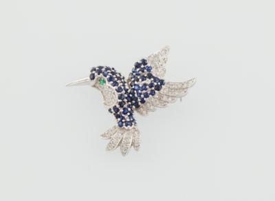 Brillant Saphir Brosche Vogel - Jewellery