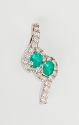 Brillant Smaragd Anhänger - Jewellery