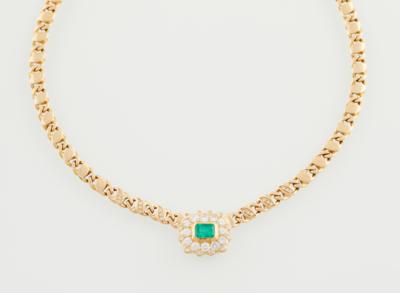 Brillant Smaragd Collier - Jewellery