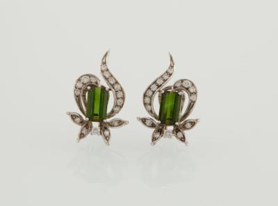 Brillant Turmalin Ohrclips - Jewellery