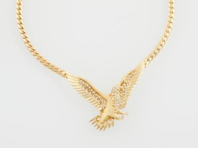 Brillantcollier Adler zus. ca.0,95 ct - Jewellery