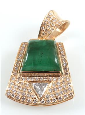 Diamant Smaragdanhänger - Schmuck