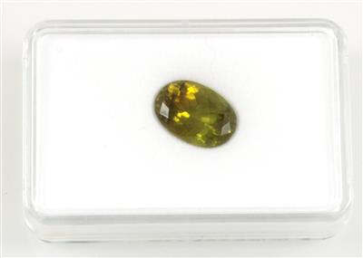 1 loser Peridot 8,45 ct - Diamanten, Farb- und Edelsteine
