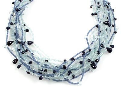 Aquamarin Saphircollier - Jewellery