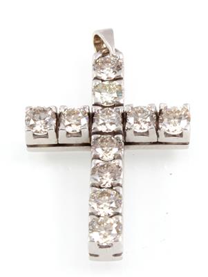 Brillantkreuz zus. ca. 1,90 ct - Schmuck