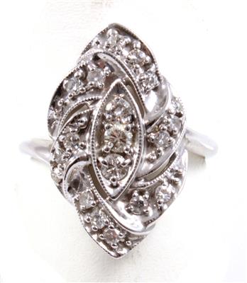 Diamantring zus. ca. 0,45 ct - Schmuck "Frühlingserwachen"