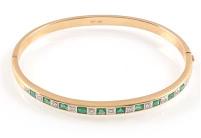 Brillant Smaragdarmreif - Jewellery