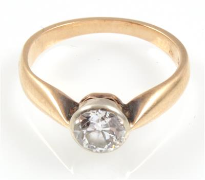 Altschliffbrillantsolitärring ca. 0,60 ct - Schmuck