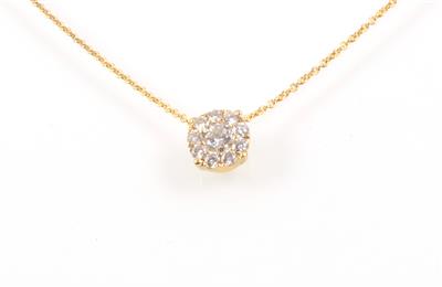 Brillantcollier zus. 0,30 ct - Klenoty