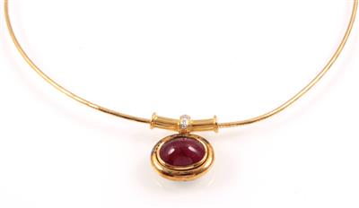 Rubincabochoncollier - Jewellery