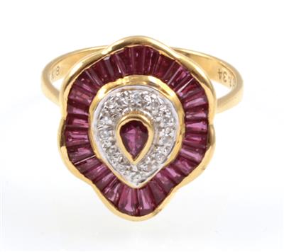 Rubin Diamantring - Jewellery