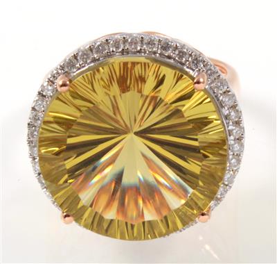 Lemoncitrinring 16,75 ct - Jewellery