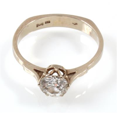 Altschliffbrillant Solitärring ca 0,75 ct - Schmuck Summersale