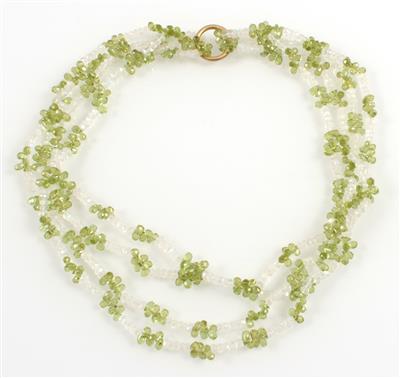 2 Peridot Labradorithalsketten - Schmuck Summersale