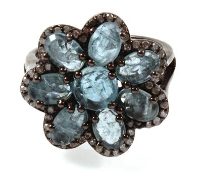 Aquamarinring 3,97 ct - Schmuck Summersale