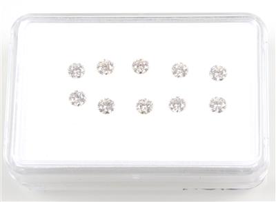 10 lose Brillanten zus.2,01 ct - Diamanten und Farbsteine - HERBSTSPECIAL