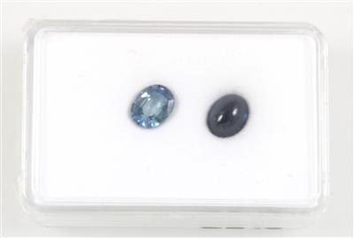 2 lose Saphire zus. 6,25 ct - Diamanten und Farbsteine - HERBSTSPECIAL