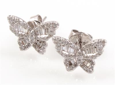 Diamantohrstecker Schmetterlinge zus. 0,60 ct - Klenoty