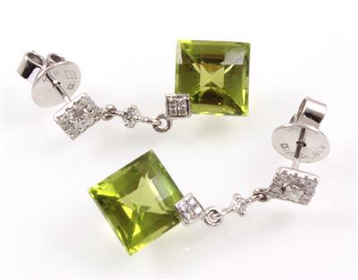 Peridotohrgehänge zus.7 ct - Gioielli