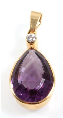 Brillant Amethystanhänger - Schmuck