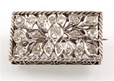 Diamantbrosche zus. ca. 1,40 ct - Jewellery
