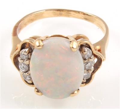 Opal Brillantring - Jewellery