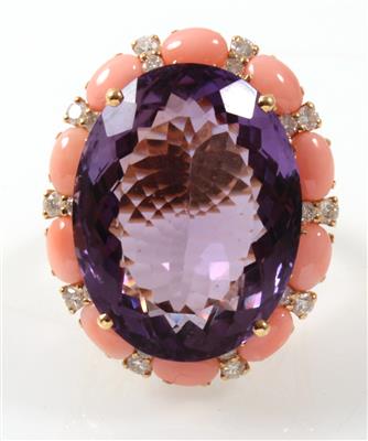 Amethyst Brillantring - Schmuck