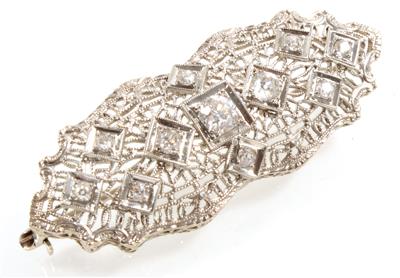 Diamantbrosche zus. ca. 0,65 ct - Schmuck