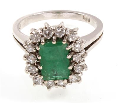 Brillant-Smaragdring - Jewellery