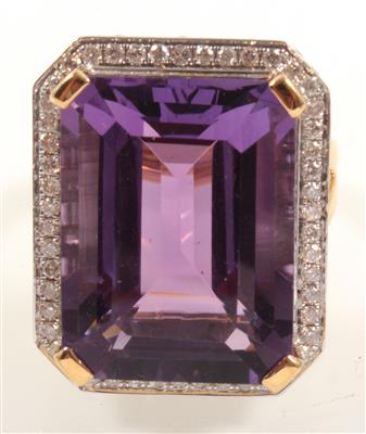 Amethyst Brillantring - Jewellery