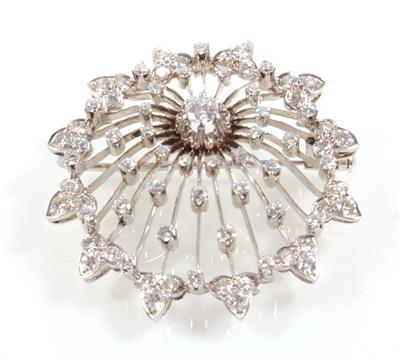 Diamantbrosche zus. ca. 3,00 ct - Jewellery