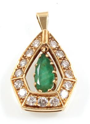 Brillant-Smaragdanhänger - Jewellery