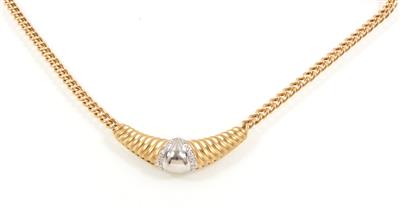 Brillantcollier zus. ca. 0,35 ct - Klenoty